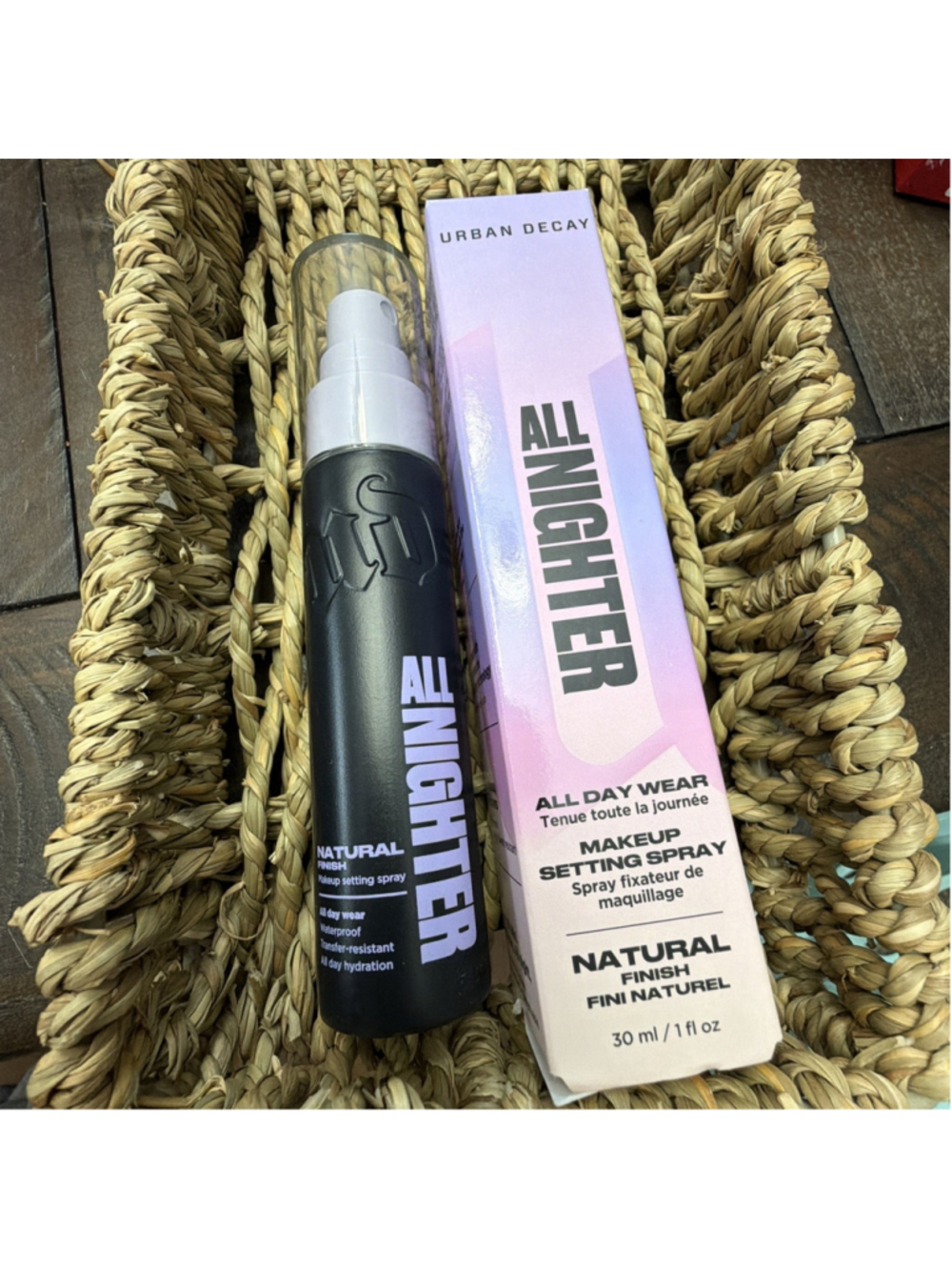Urban Decay All Nighter Setting Spray Natural 30ml/1oz Travel NIB